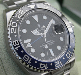 Rolex GMT MASTER II 116710 BLNR Mens Steel Black & Blue Ceramic Bezel BATMAN  845960048538