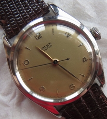 Rolex Oyster Ref. 4365 mens wristwatch steel case 34 mm. load manual