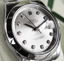 Rolex DATEJUST II 116300 Mens Stainless Steel Domed Silver Diamond Dial 41MM 845960034548