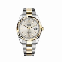  NEW Rolex Datejust II Silver Dial steel and 18K yellow gold 41 mm 126333 sio