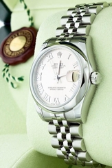 Brand New 31mm Rolex 178240 Mid-Size Datejust Stainless Steel Roman Dial Watch