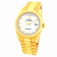 ROLEX 18K Yellow Gold 36mm Day Date President 118238 100% Complete Box Warranty