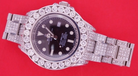 Unused Rolex Sea Dweller Watch 116660 44mm Custom 25 Carat Diamond Video Deepsea