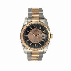 Rolex Date Just 36MM - Stainless Steel and Pink Gold - Box and Papers -116231