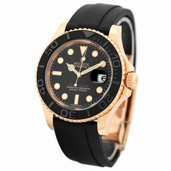 ROLEX 18K Rose Pink Gold Yachtmaster Ceramic 40mm 116655 Warranty Box MINTY
