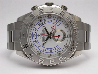 ROLEX YACHT-MASTER II 116689 18K WHITE GOLD AUTOMATIC WATCH 44MM PLATINUM BEZEL 640522175420