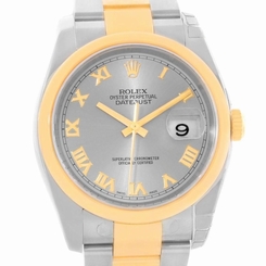 Rolex Datejust Steel 18K Yellow Gold Watch 116203 Unworn