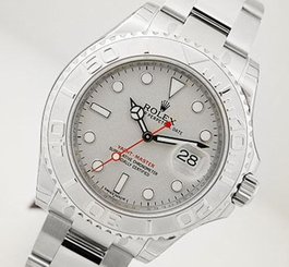 Rolex YACHTMASTER 116622 Mens Steel & Platinum Bezel & Platinum Dial 40MM 845960048552