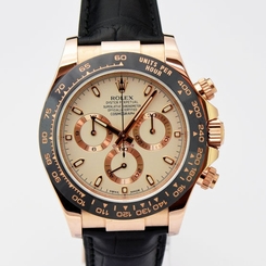 Rolex Daytona Everose Gold Ivory Color Dial 116515 WATCH CHEST