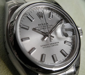 LADIES ROLEX DATEJUST 179160 STAINLESS STEEL SILVER STICK DIAL OYSTER 26MM - NEW