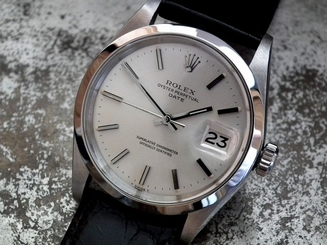 Just Beautiful 1970 Rolex Oyster ��Fat Baton' Perpetual Date Gents Vintage Watch