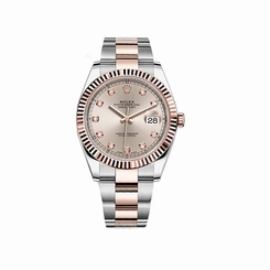 New Rolex Datejust II Sundust Diamond Dial Steel 18K Everose gold 41 mm 126331