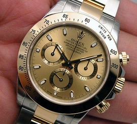 Rolex Cosmograph DAYTONA 116503 Mens Steel & Yellow Gold Champagne Dial 40MM