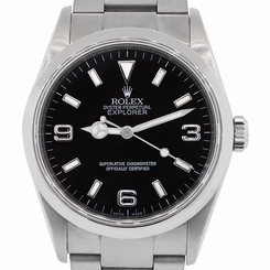 Rolex 114270 Explorer Stainless Steel Black Arabic Dial