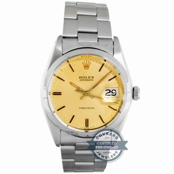 Fake AAA Rolex Oyster Date Precision 6694 Manual 34mm Steel Mens Bracelet Watch Watch