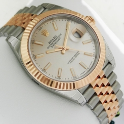 Rolex Oyster DATEJUST 41 Rose Gold & Steel 126331 Sundust Jubilee Ret: $13,050