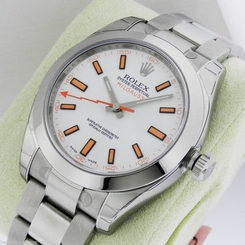 Rolex Milgauss 116400 Stainless Steel White Dial Box & Papers Retail: $7650 NEW 683498429104