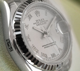LADIES ROLEX DATEJUST 179174 SS/18K WG SILVER ROMAN DIAL OYSTER 26MM - NEW