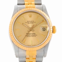Rolex Datejust Midsize Steel Yellow Gold Jubilee Bracelet Watch 68273