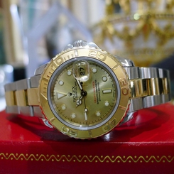 Ladies ROLEX Yacht Master Yellow Gold & Steel Watch 29mm  Ref: 69623 c.1998