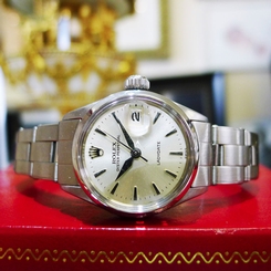 Ladies Vintage Rolex Oyster Perpetual LADYDATE Ref:6516 Steel Watch Circa 1960