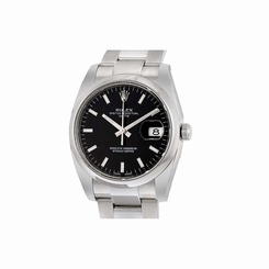  Rolex 115200 Date 34 Black Index - Unworn with Box and Papers