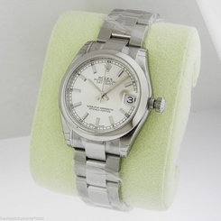 Rolex 178240 31mm Datejust  Steel Silver Index Oyster COMPLETE Retail: $6,200