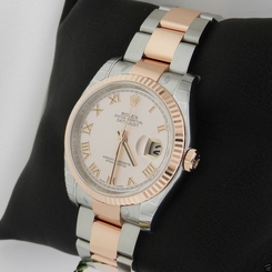 ROLEX Datejust 31mm Pink Gold and Stainless Steel 116231 Automatic Ret: $10,700 845960067485