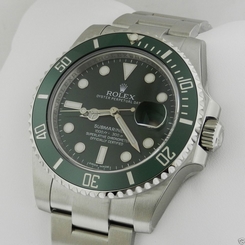 Rolex 116610LV Submariner Stainless Steel Green Ceramic Bezel 116610 Ret: $9,050 845960029322