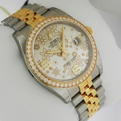 Rolex Datejust 36mm Stainless Steel 18k Gold Jubilee 11643 sfaj Ret: $17,750