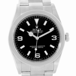 Rolex Explorer I Black Dial Stainless Steel Mens Watch 114270 Year 2004