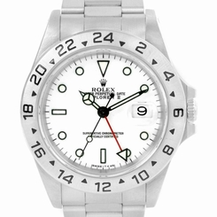 Rolex Explorer II White Dial Stainless Steel Mens Watch 16570