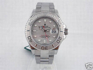 Rolex YachtMaster Stainless & Platinum Mens Watch 116622 845960048552