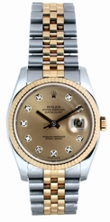 Rolex Datejust 36 Oyster Perpetual Champagne Dial Men's Watch 116233 New in Box 683498420743