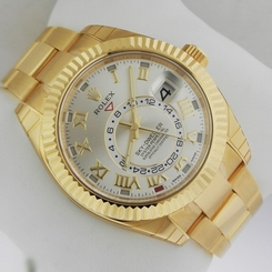 Fake AAA  Rolex Sky Dweller 326938 Oyster Perpetual Yellow Gold NEW B&P Retail: $46,150 Watch