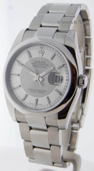 Rolex Datejust 116200 Stainless Steel Mens Automatic Wrist Watch Bullseye Dial