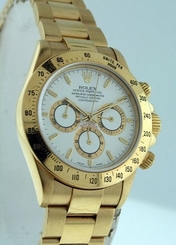 Rolex Daytona RARE Zenith Movement 18k Yellow Gold 40mm gent's watch.