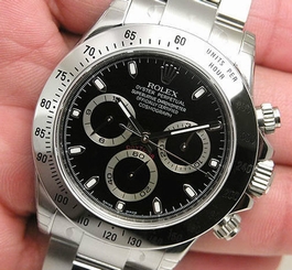  Rolex DAYTONA 116520 Stainless Steel Black Index Dial Oyster Bracelet 40MM