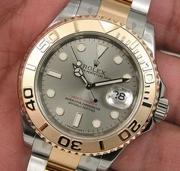 Rolex YACHTMASTER 16623 Mens Steel & Yellow Gold Oyster Slate Dial 40MM 760643147639