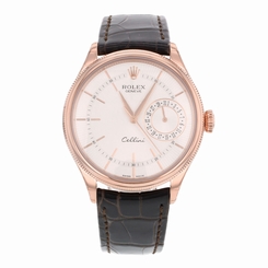 Rolex Cellini Date 50515 SBR 18K Rose Gold Automatic Men's Watch