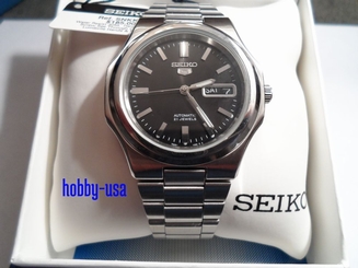 SEIKO 5 SNKK47 Black DIal Stainless Steel SEIKO Automatic SNKK47-NEW