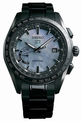 New Seiko Astron Solar GPS Black PVD Titanium Men's LTD Watch SSE091