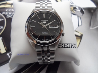 SEIKO 5 SNKL23 Black DIal Stainless Steel SEIKO Automatic NIB SNKL23-NEW 29665158659