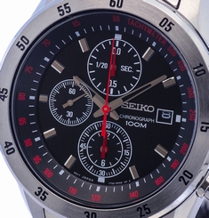 NEW MEN'S SEIKO CHRONOGRAPH ANALOG SPORTS WATCH SNDC49P1