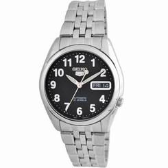 Seiko 5 Automatic 21 Jewels Black Dial Silver Tone Date Men's Watch SNK381K1 4900969894145