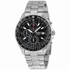 NEW MEN'S 100m SEIKO FLIGHTMASTER CHRONOGRAPH ANALOG SPORTS WATCH SND253P1 722630821625