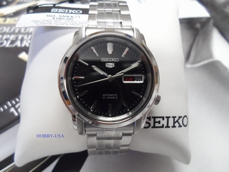 SEIKO 5 SNKK71 BLACK Dial Stainless Steel SEIKO Automatic SNKK71-NEW