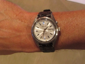 Vintage Men's Seiko Watch Bell-matic 27 Jewels Stainless Steel REALLY NICE