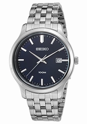 Seiko Mens Bracelet Silver Stainless Steel Watch SUR143P1 ��159