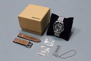 Seiko skx007 Diver 200 m 21 Jewels Automatic Mens Watch Stainless Steel Leather